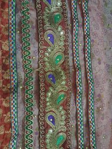 Red Embroidered Lehenga Choli Set