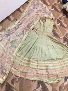 Elegant Green Anarkali Suit