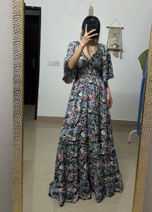 Printed BOHEMIAN Tiered Maxi Dress