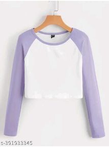 Raglan Sleeve Crop Top