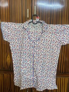 Floral Print cotton night suit
