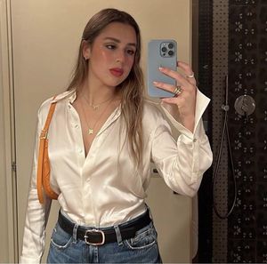 Pintresty Vintage Imported Satin Shirt