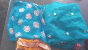 2 Turquoise Dupattas