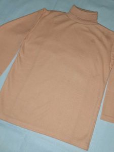 High Neck Cotton Tshirt 🛍 -orange
