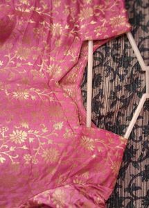 Pink Brocade AlineFrock And Salwar(Unused)