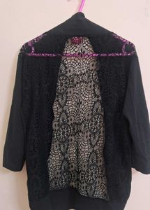 Unsed Stylish Black Cardigan