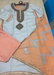 Beautiful Suit With Dupatta And Pant