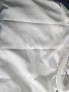 Brand New ( Off-White Colour Linen Saree )