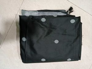 Black And Silver Saree