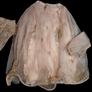 Elegant Heavy Embroidered Mauve Purple Sharara Set