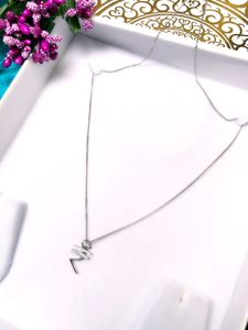 Rupee Sign Chain Pandent Pure Silver 925