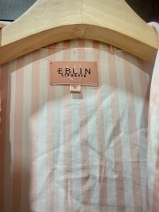 Blush Pink Striped Pajama Shirt – EBLIN