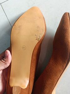 Nude Brown Beige Camel Colour Heels, Totally New