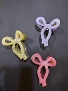 Bow Hair Clips (Set of 6)
