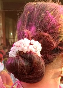 Artificial mogra shaped Gajra For hairstyle