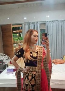 Velvet Embroidery Works Lehanga