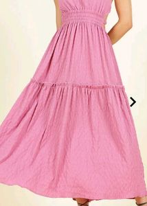 Flared Cinched Waist Dress