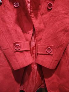 Red Double-Breasted Coat