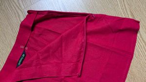 Cherry- Red Mini Skirt