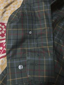 Green Checks Shirt XL Size