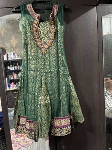 Elegant Green Anarkali Suit