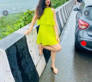 Neon Green Layered Mini Dress