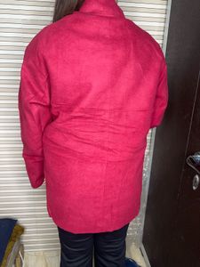 Burgundy Double Breasted Coat