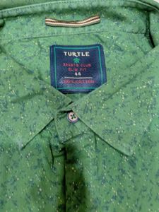 Green Printed Shirt