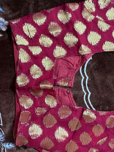 pure blouse  mahroon