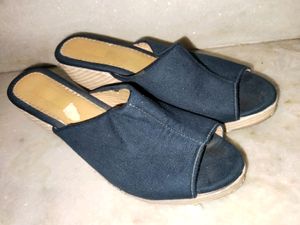 Royal Blue Wedge Heels