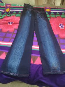 Embroidered Bell Bottom Jeans
