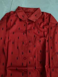 Red Patterned Shirt