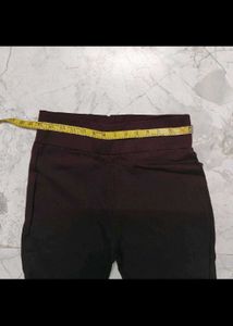bootcut flared maroon brown trousers pants cotton