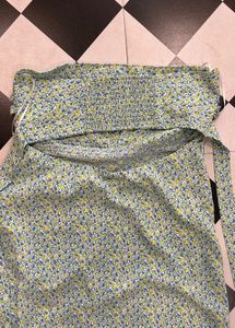 Floral Print Slit Maxi Dress