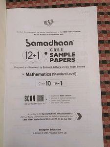 cbse sample papers maths class 10