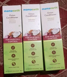 m caffeine 2 hair masks, 1 hair scrub and 1 shampo + 3 mamaearth onion hair conditiners