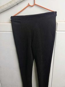 Primark Black Velvet Women Trouser