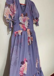 Floral Printed Frock Totally New