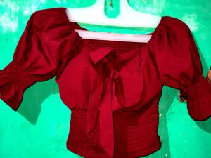 Bow Front Crop Top