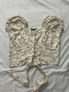 Floral Puff Sleeve Top