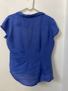Blue Half Sleeves Shirt
