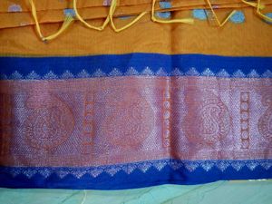 Varnasi Orange Saree