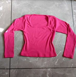 Pink Long Sleeve Top
