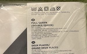 IKEA STOCKHOLM Duvet Cover Set – Full/Queen