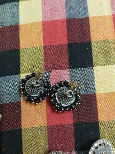 Traditional Oxidised Jhumka Earrings ✨