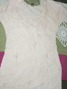 Beige Colour Short Kurti