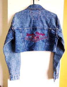 Real Cropped rider Denim jacket