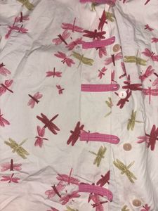 Dragonfly Print Button-Down Shirt