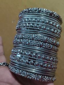 Oxidised Bangles Set