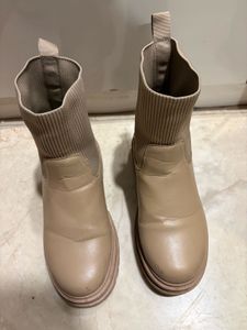 Stylish Beige Ankle Boots